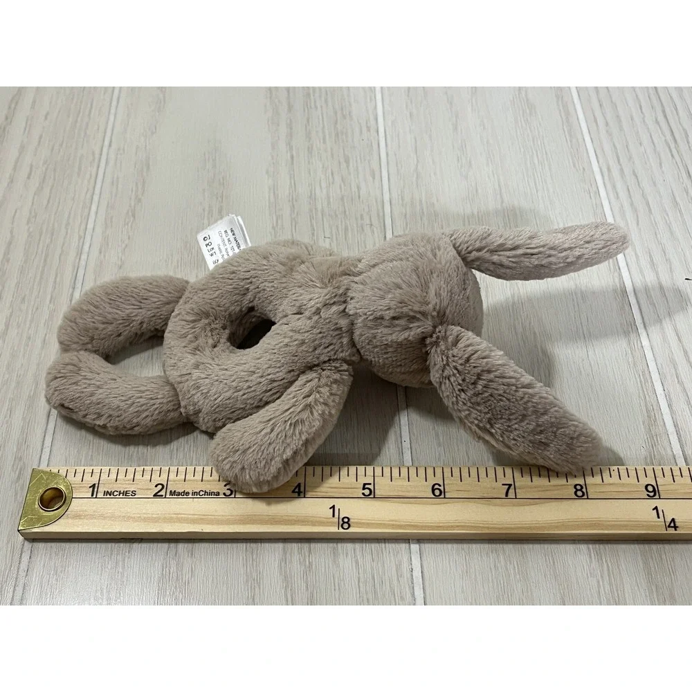Jellycat Bashful Beige Bunny Grabber small plush rabbit mini baby rattle ring
